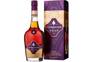 Konjakas-Courvoisier VSOP 40% 0.7L + GB