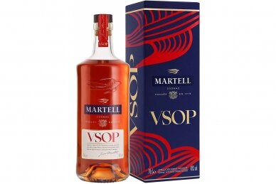 Konjakas-Martell VSOP 40% 0.7L + GB