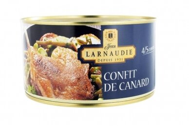 Konservai-LARNAUDIE troškintos anties šlauneles confit 1240g