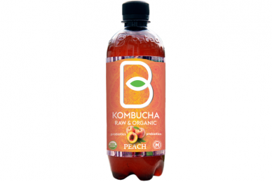 Nealkoholinis gaivusis gerimas-Kombucha Peach 400ml (PET) D