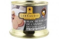 Paštetas-LARNAUDIE anties kepeneliu foie gras su Guérande druska 190g