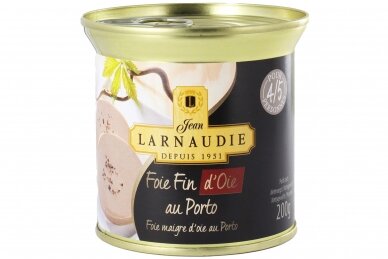 Paštetas-LARNAUDIE žasies kepeneliu foie fin su Porto vynu 150g