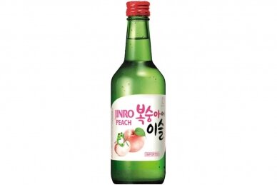 Spiritinis gėrimas-Jinro Peach Soju 13% 0.35L