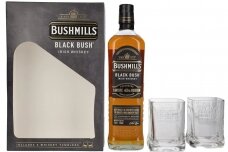 Viskis-Bushmills Black Bush Irish Exclusive Caviste Edition 43% 0.7L + GB + 2 Glass