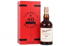 Viskis-Glenfarclas 40YO Highland Single Malt Scotch Whisky 43% 0.7L + GB