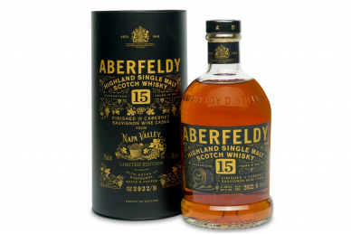 Viskis-Aberfeldy 15YO Napa Valley 43% 0.7L + GB