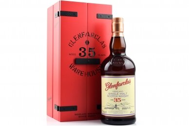 Viskis-Glenfarclas 35YO Highland Single Malt Scotch Whisky 2022 43% 0.7L + GB