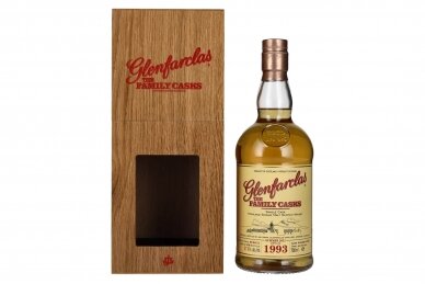 Viskis-Glenfarclas THE FAMILY CASKS Single Cask SUMMER 2021 4th Fill Butt 1993 57.6% 0.7L + GB