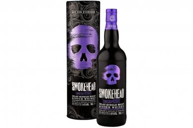 Viskis-Smokehead Twisted Stout 43% 0.7L + GB