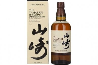 Viskis-Suntory The Yamazaki Distiller's Reserve Single Malt Japanese Whisky 43% 0.7L + GB